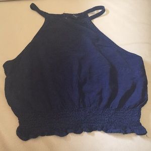 CROPPED BLUE TANK